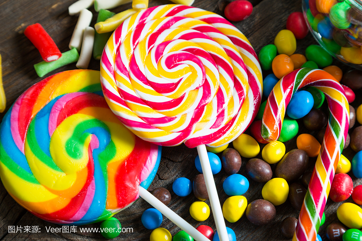 五顏六色的糖果
