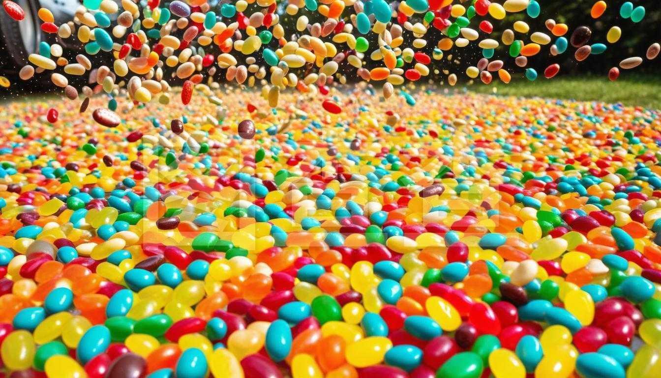 糖果掉落70年代舞會