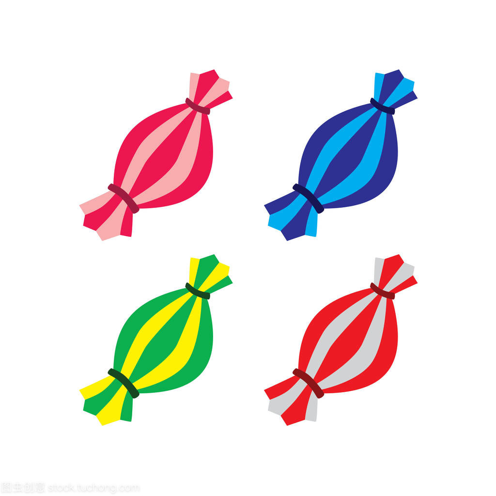 條紋的糖果圖標集